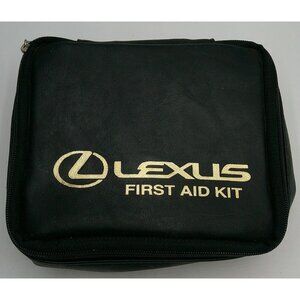 Lexus Black First Aid Kit With Zipper Closure & Medical Supplies - F30-D